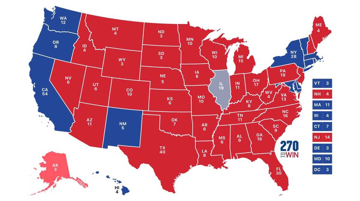 New Data Reveals Overwhelming Majority of US States Are Conservative